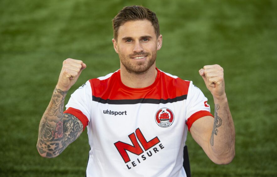 David Goodwillie, in a Clyde top