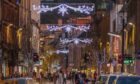 Christmas lights on Perth High Street. Image: Steve MacDougall/DC Thomson