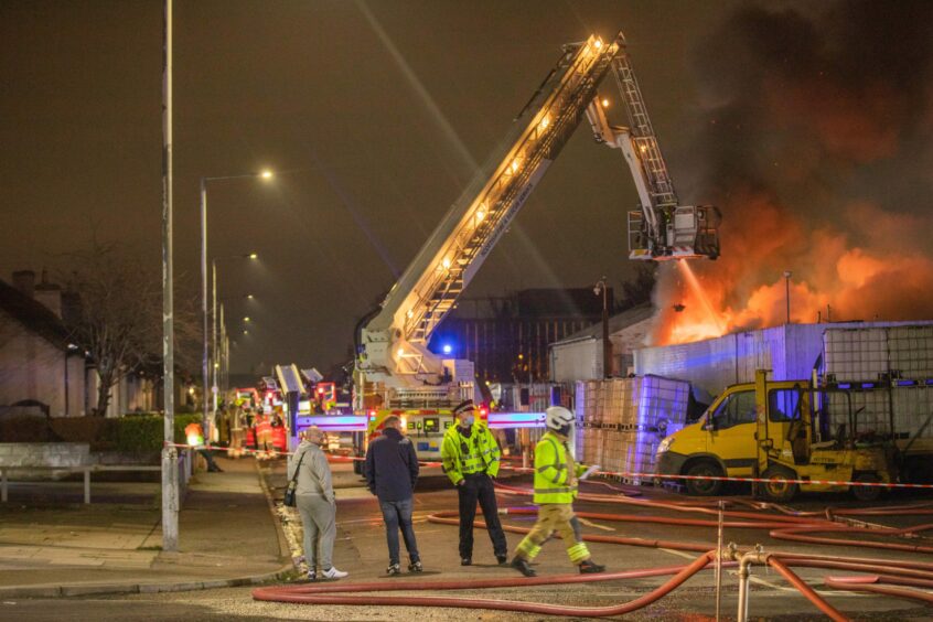 Fife garage fire