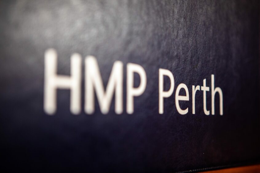 HMP Perth sign