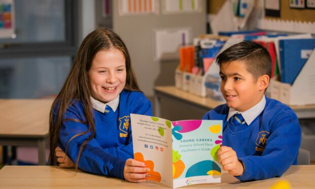 A new resource pack aimed at helping primary schools across Dundee to identify and support young carers as early as possible was launched at Our Lady's Primary School.