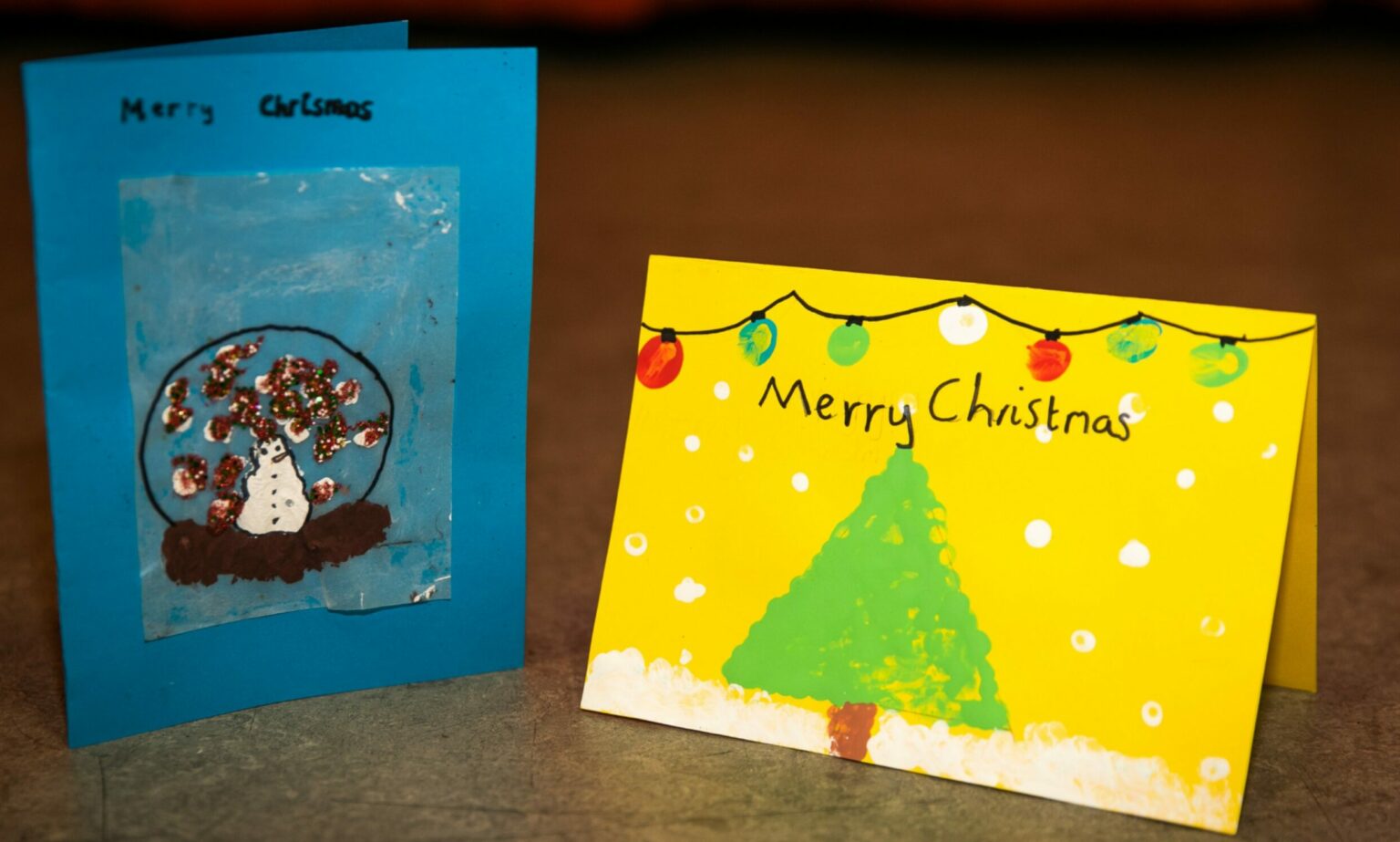 Rowantree Primary School Christmas cards for Dundee's elderly people