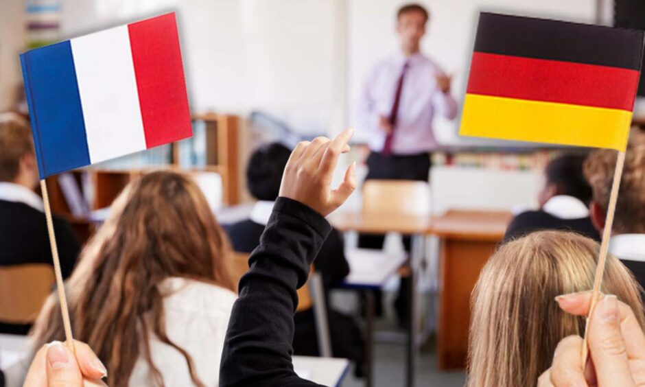 Popularity of traditional languages French and German are on the decline.