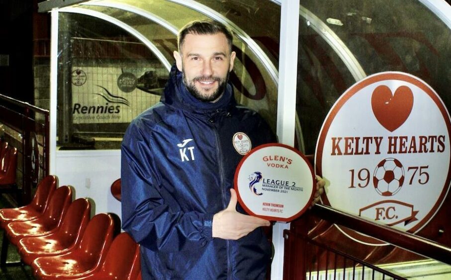 Thomson won November manager of the month