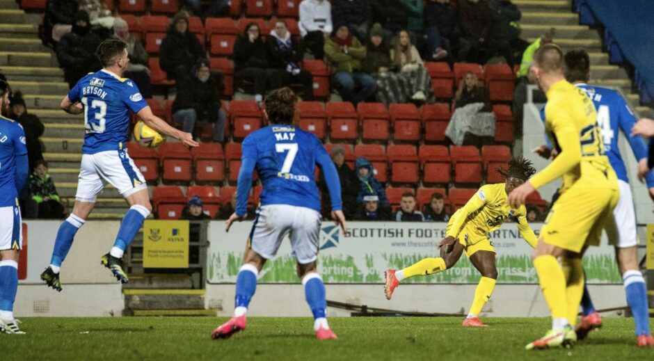 Craig Bryson's handball led to a penalty.