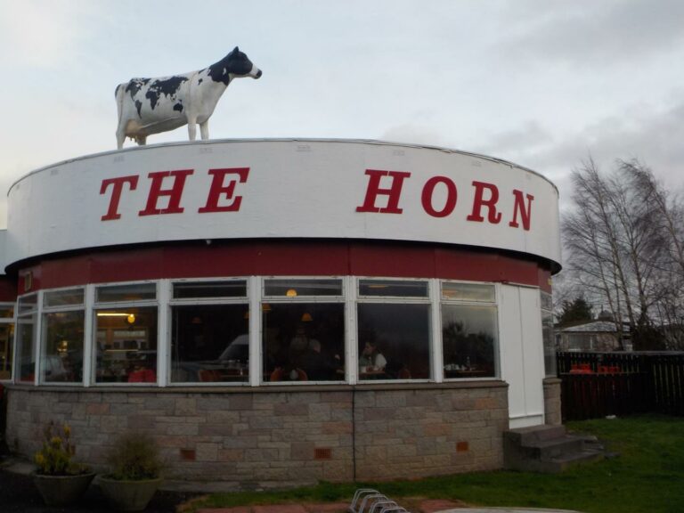 The Horn restaurant Model cow and retro decor how diner became iconic