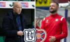 Dundee skipper Charlie Adam (left) and manager James McPake (right).