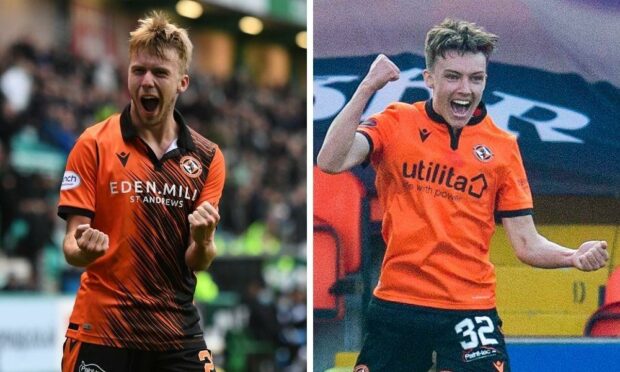 Kieran Freeman (left) and Archie Meekison (right) have committed to new contracts at Dundee United