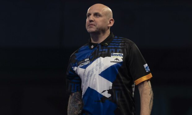 Alan Soutar is through to the last eight at the Grand Slam of Darts. Image: PDC