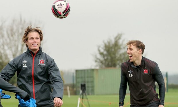 Daniel Cleary and David McMillan train with Dundalk.