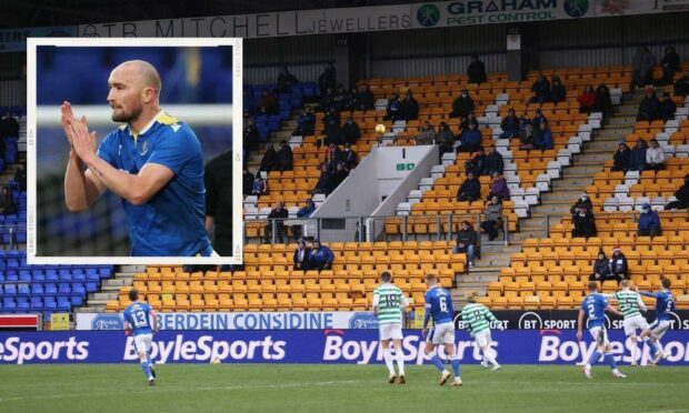 The St Johnstone fans got behind their team after seeing things improve against Celtic in the second half.