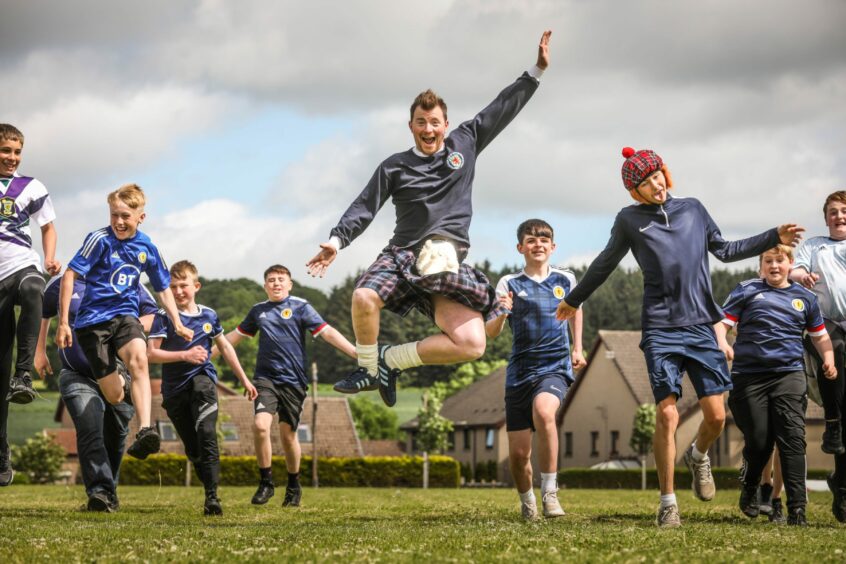 Euro fever hit Scotland in June and Baldragon Academy in Dundee went all out to back Scotland ahead of their first match against the Czech Republic. Mhairi Edwards/DCT Media