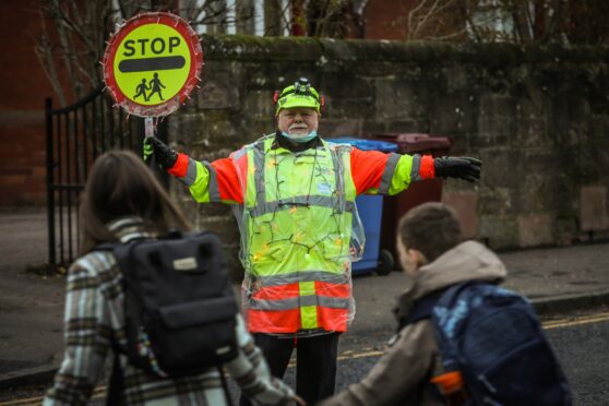 Charlie Delaney, lollipop man at Forthill Primary School, is retiring.