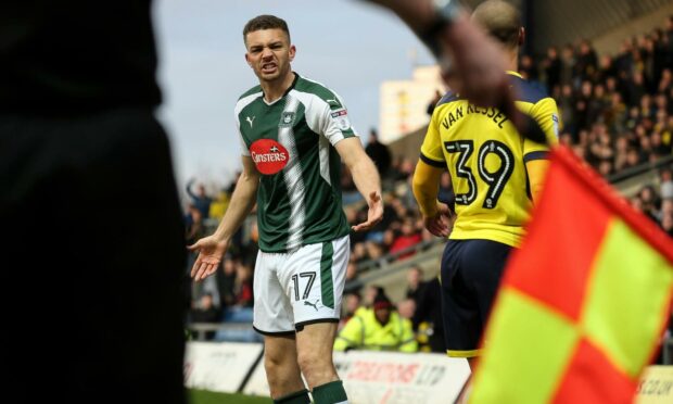 Taylor-Sinclair in action for Plymouth