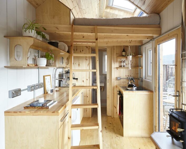 A tiny home in the Cairngorms, designed by AdesignStorie.