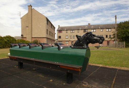 Former council housing in Arbroath has been re-developed. Image: Paul Reid