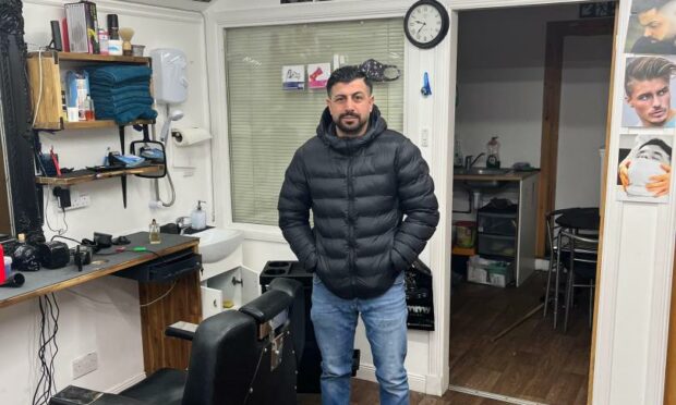 Ibrahim Gormez's barber shop was robbed on Monday evening.