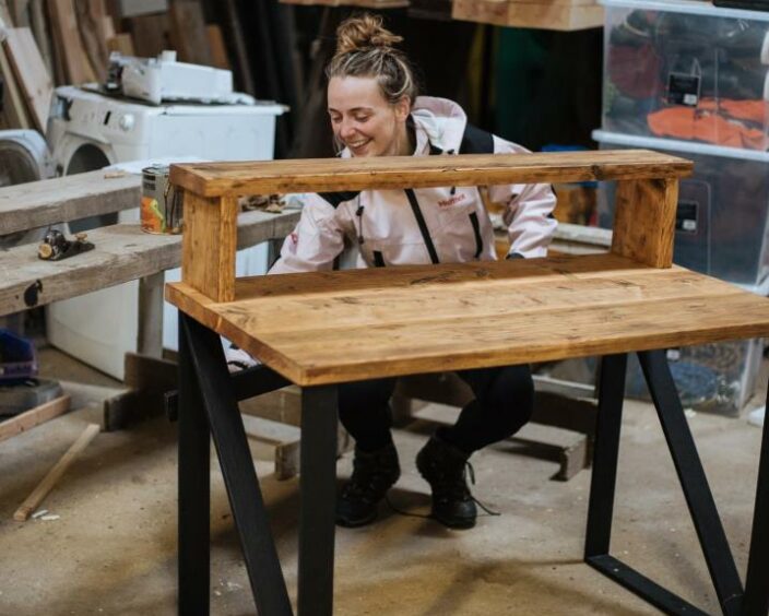 Instead of buying new furniture, Alicia will upcycle what she already has or find secondhand pieces for her projects.