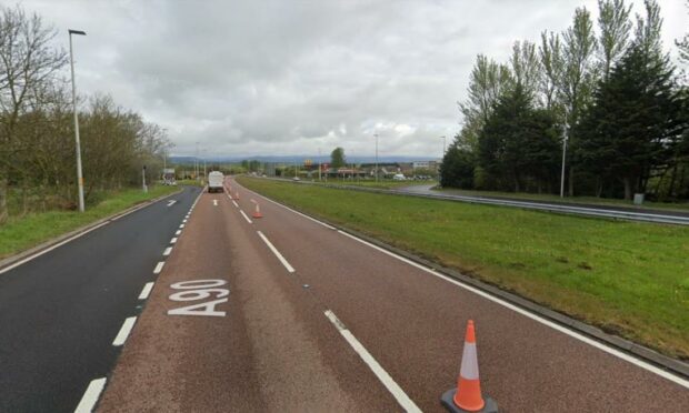 A90 junction at Forfar to the A94