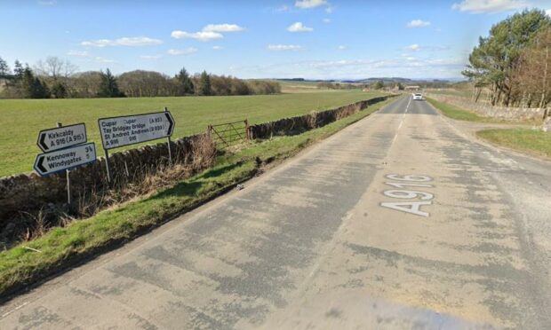 The crash happened on the A916 in Fife