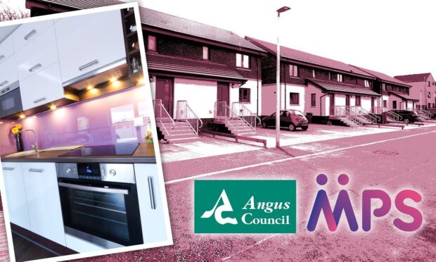 There is uncertainty around Angus Council's £30m kitchen and bathroom replacement programme. Pic: Roddie Reid/DCT Media.