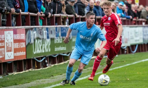 Sam Denham (right) has returned to St Johnstone after his loan spell at Brechin.