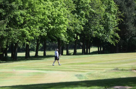 Police gave chase across Caird Park golf course