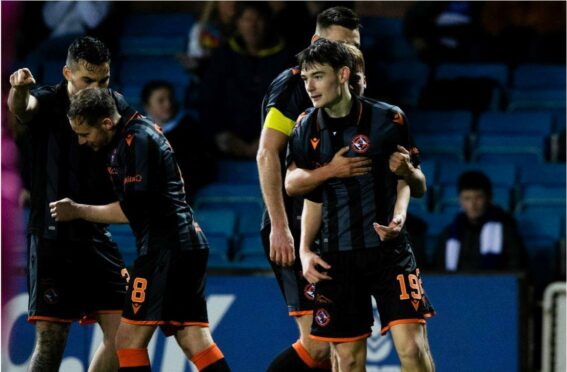 Dylan Levitt netted the winner for Dundee United at Kilmarnock