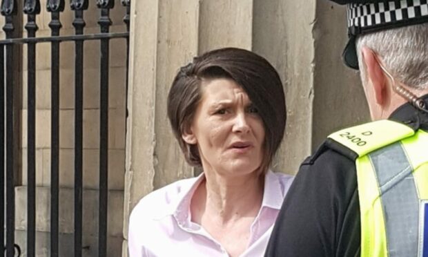Elizabeth Reid at a Perth Sheriff Court appearance in 2020