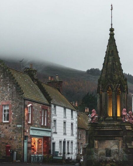 The Fife Outlander location of Falkland was the most popular image.