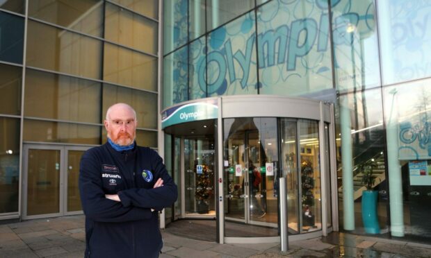 Head Coach at Dundee City Aquatics David Haig at Olympia.