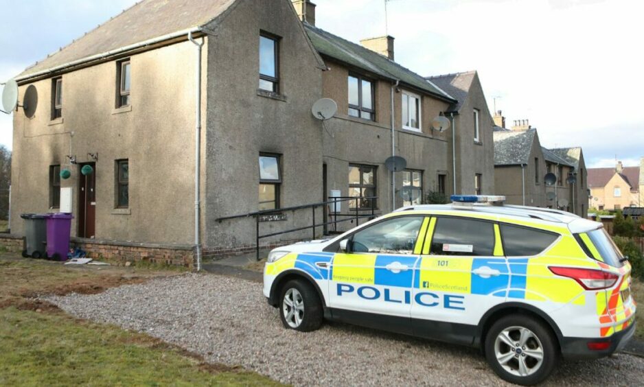 Forfar house fire Residents tell of explosion before woman pulled to