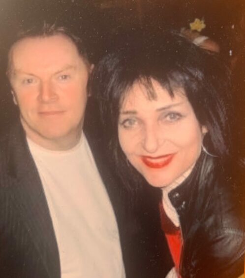 Murray with Banshees frontwoman Siouxsie Sioux.