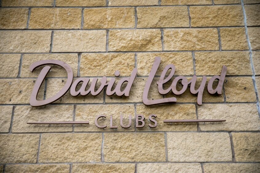 David Lloyd sign at the Dundee health club 