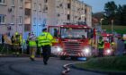 Emergency services were called after Craig set fire to the block of flats on Law Road, Dunfermline.
