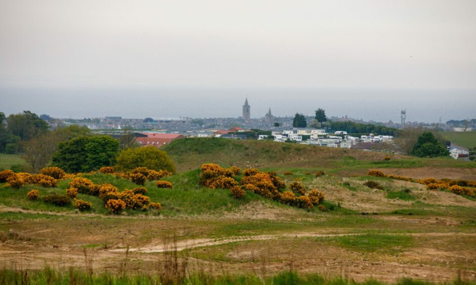 The Feddinch Golf Course site overlooks St Andrews. 