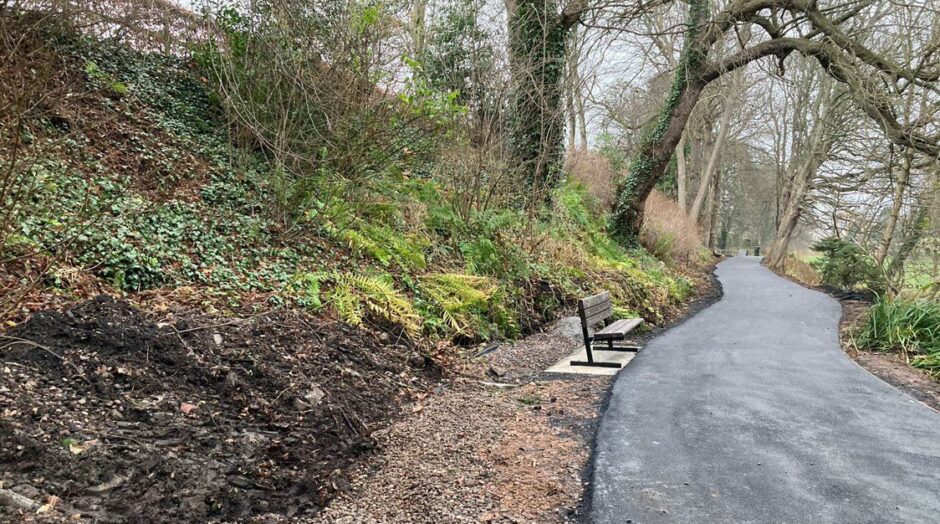 St Andrews Lade Braes has been widened and resurfaced.