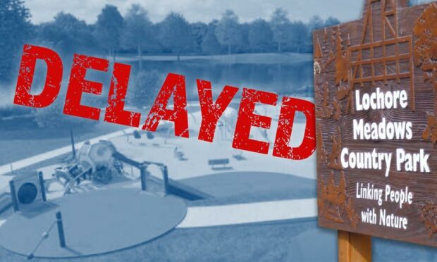 There is a delay on the revamp of Lochore Meadows playpark