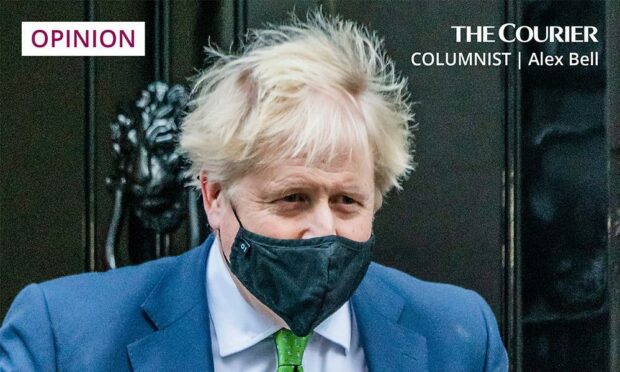 Boris Johnson departs Downing Street for PMQs on Wednesday January 19. Photo: Guy Bell/Shutterstock.