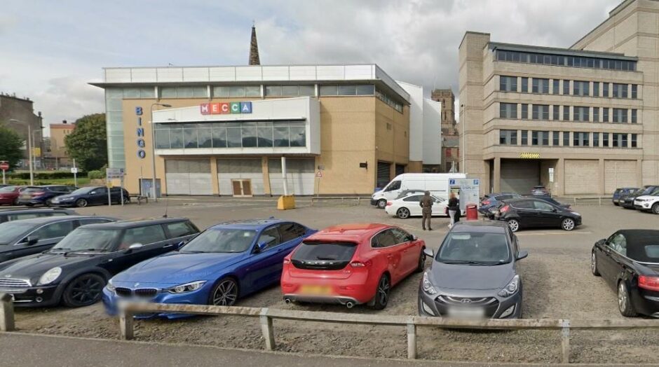 Hutcheson's attacks continued at the rear of the Mecca bingo building, Dundee. 