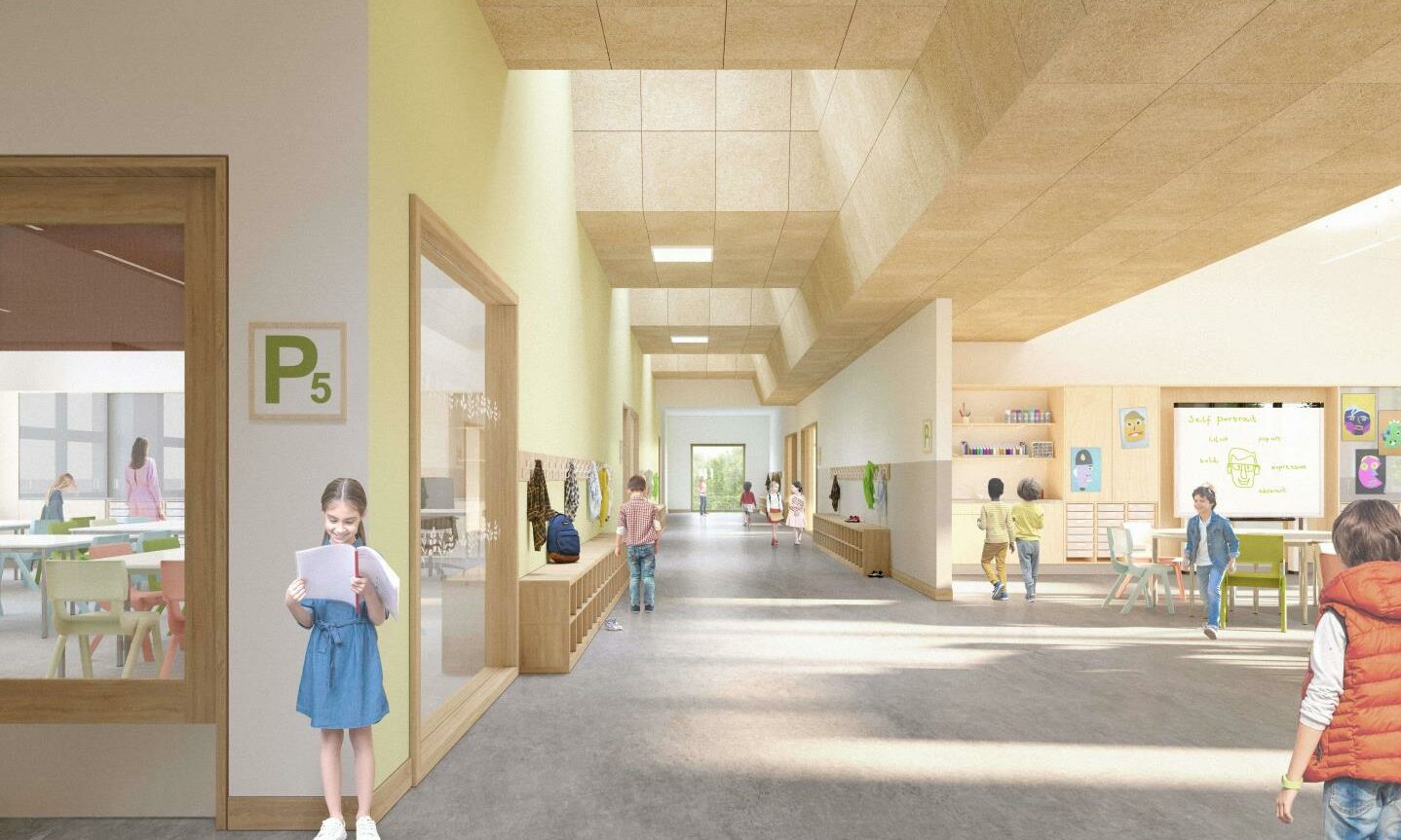 An image of how Riverside Primary School in Perth will look.