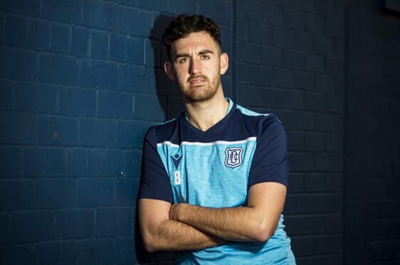 Dundee midfielder Shaun Byrne.