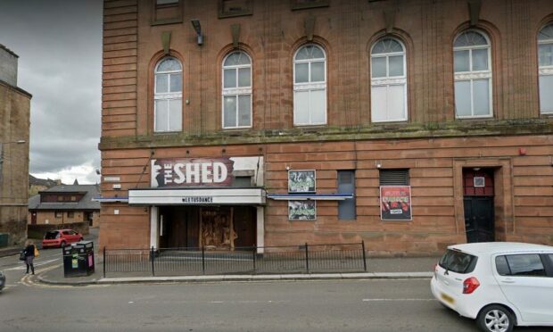 The assault happened at the Shed Nightclub in Glasgow