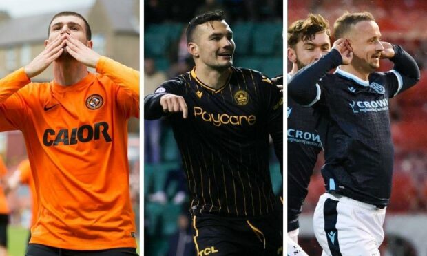 Nadir Ciftci, Tony Watt and Leigh Griffiths have all been in the spotlight as St Johnstone, Dundee United and Dundee chase January goals