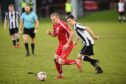 Brechin forward Garry Wood in action against Fraserburgh in the Highland League.