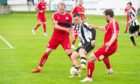Brechin City and Fraserburgh player out a thrilling 3-5 game at Glebe Park.