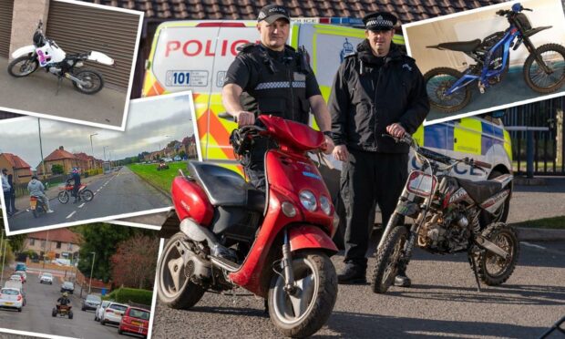 Operation Challenge has been targeting the anti-social use of motorbikes in Dundee, led by Constable Gavin Howard (left).