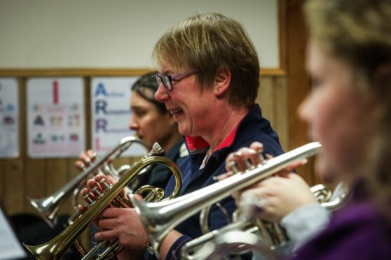 Arbroath Instrumental Band has enjoyed a boost in numbers for 2022. Pic: Mhairi Edwards/DCT Media.