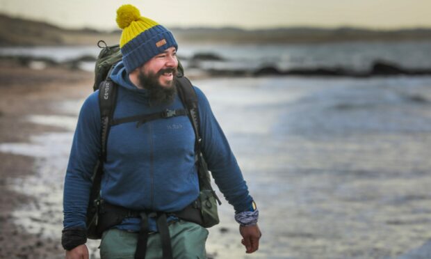 Chris Howard walking in the East Neuk of Fife