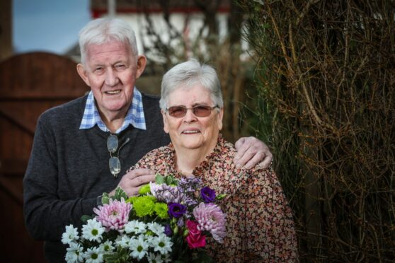 John and Margaret Ure have celebrated 60 years of marriage. Pic: Mhairi Edwards/DCT Media.